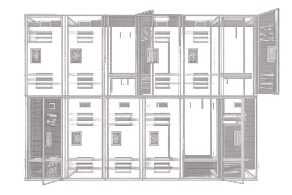 CAD multi panel electrical switchboard
